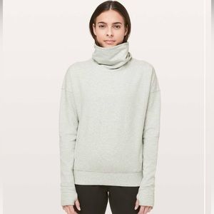 Lululemon Go Forward Pullover Heathered Core Ultra Light Grey Size 4